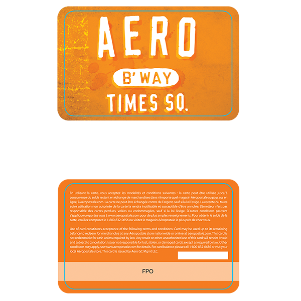 Aero Gift Card-Click to Download